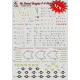 Print Scale 0008-72 - 1/72 F-4 Phantom Technical stencils Dry decal