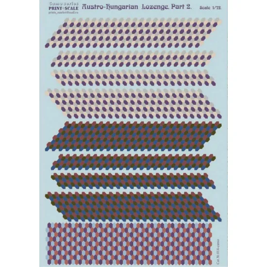 Print Scale 014-camo - 1/72 Austro-Hungarian Lozenge Part 2, Wet decal Aircraft