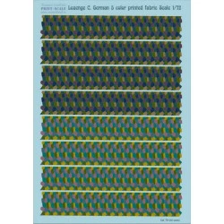 Print Scale 016-camo - 1/72 Lozenge C. German 5 color printed fabric Wet decal