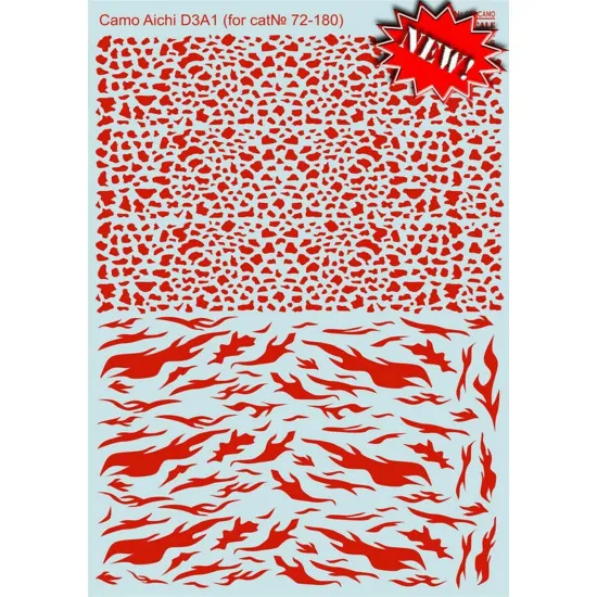 Print Scale 027-camo - 1/72 Decal For Airplane Camo For Aichi D3a1 Aircraft