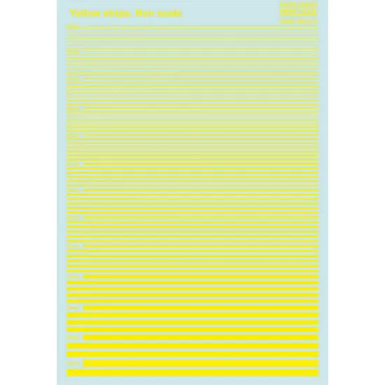 Print Scale 035-camo - Yellow strips. Non scale wet decal