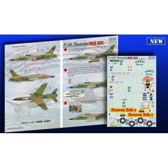 Print Scale 32-009 - 1/32 Decal for F-105 Thunderchief Mig Kill