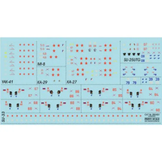 Print Scale 350-001 - 1/350 Airplane Admiral Kuznetsov And Soviet Varyag, decal