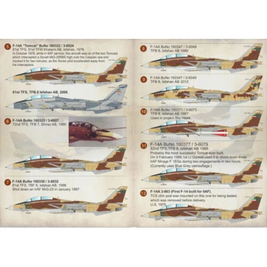 Print Scale 48-117 - 1/48 Decal for Airplane F-14 Tomcats