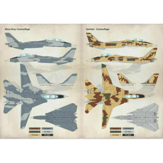 Print Scale 48-117 - 1/48 Decal for Airplane F-14 Tomcats