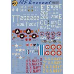 Print Scale 72-013 - 1/72 Decal For F 8 F Bearcat Aircraft