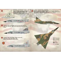 Us Stock Print Scale 72-150 - 1/72 Decal For Convair F-102 Delta Dagger Part 2 Aircraft