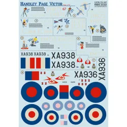 Print Scale 72-187 - 1/72 Decal for Handley Page Victor (Aircraft wet decal)