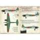 Print Scale 72-224 - 1/72 Yokosuka P1y Ginga (frances) (Aircraft wet decal)