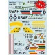 Print Scale 72-241 - 1/72 Airplane F-100 Super Sabre Aircraft wet decal
