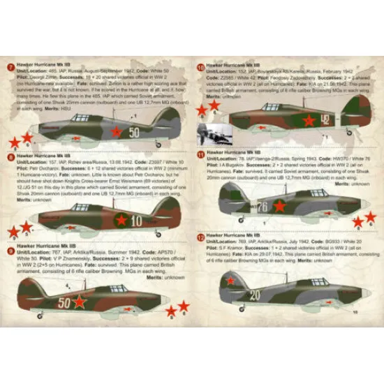 Print Scale 72-242 - 1/72 Airplane Soviet Hawker Hurricane, Aces of WWII
