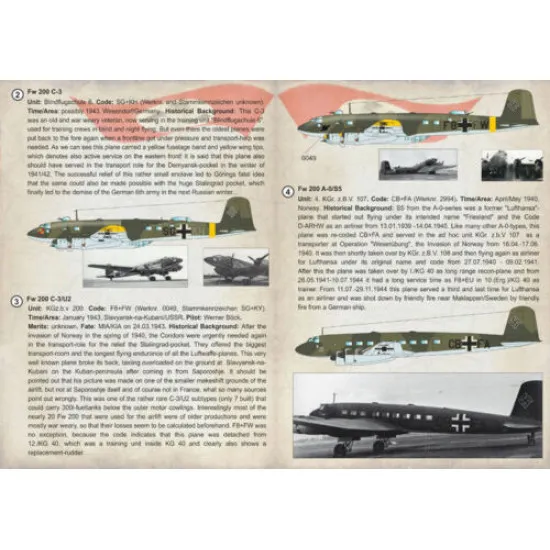 Print Scale 72-250 - 1/72 Focke-Wulf FW 200 Condor, Part 2, Aircraft wet decal