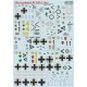 Print Scale 72-254 - 1/72 Messerschmitt Bf.109 F Aces, Aircraft wet decal