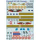 Print Scale 72-262 - 1/72 Dassault MD 450 Ouragan Aircraft wet decal