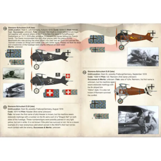 Print Scale 72-264 - 1/72 Siemens-schuckert D.III/D.IV, Aircraft wet decal Print Scale 72-264 - 1/72 Siemens-schuckert D.III/D.IV, Aircraft wet decal
