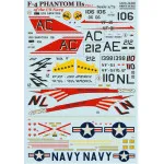 Print Scale 72-265 - 1/72 US Navy F-4 Phantom Iis, Part 1, Aircraft wet decal