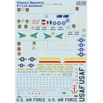 Print Scale 72-268 - 1/72 F-111a Aardvark, Aircraft wet decal
