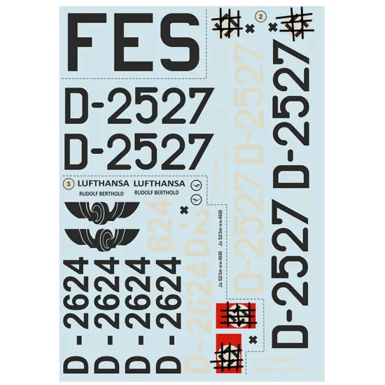 Print Scale 72-277 - 1/72 Junkers Ju-52 Civic Versions Part-1, Wet Decal