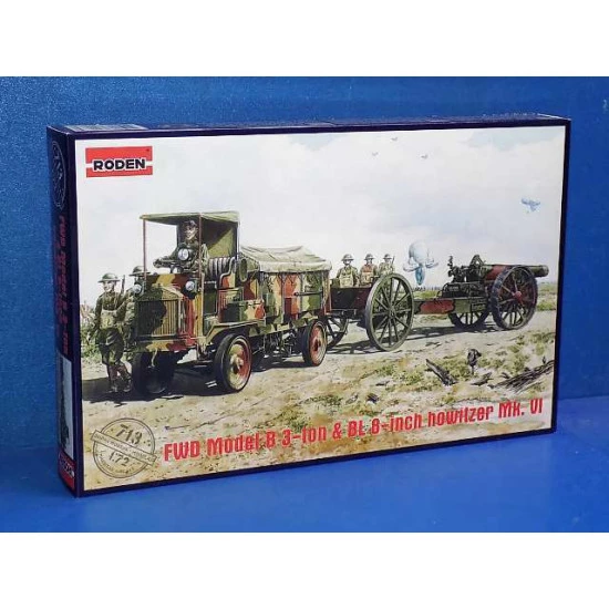 FWD Model B 3 ton BL 8-inch howitzer Mk.VI 1/72 Roden 713
