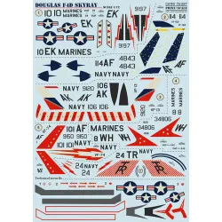Print Scale 72-297 - 1/72 Douglas F4DF-6 Skyray In the complete set 2 sheets wet
