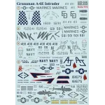 Print Scale 72-337 - 1/72 Grumman A-6 Intruder, Aircraft wet decal model scale