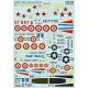 Print Scale 72-354 - 1/72 NEW Bell P-63 Kingcobra, Aircraft wet decal model