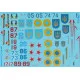 Foxbot 72-016T - 1/72 Decal for Ukrainian Foxbats MIG-25 and Stencils Scale