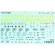 Foxbot 48-012 - 1/48 Decals for Stencils for North Ameerican B-25C/D/J Mitchell