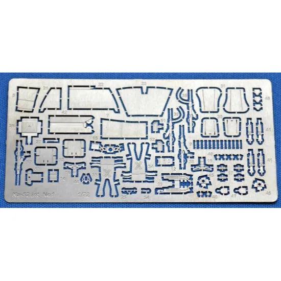 Ka-52 interior (regular fret +prepainted fret + color desk on film + 2 masks for Zvezda kit) 1/72 ACE PE7267