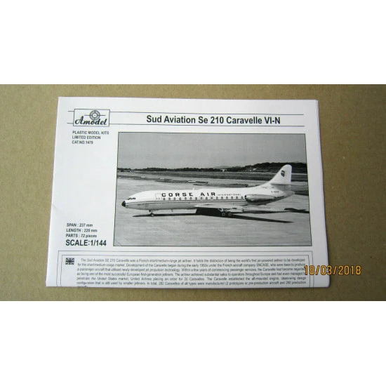 Amodel 1479 - 1/144 SE-210 Caravelle VI-N Course Air