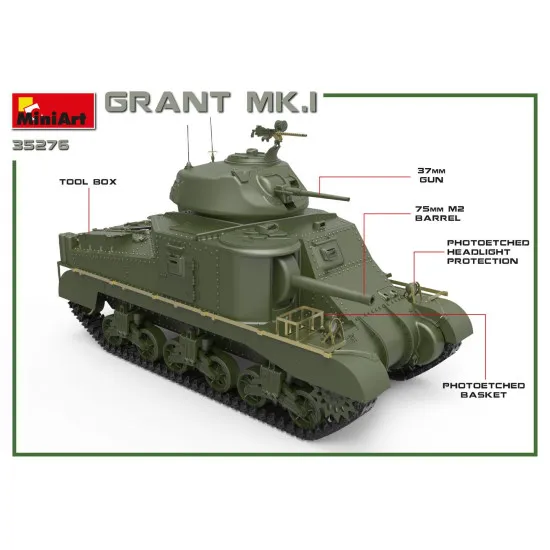Grant Mk.I British Army 1/35 Miniart 35276