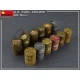 U.S Fuel Drums 55 Gals 1/35 Miniart 35592