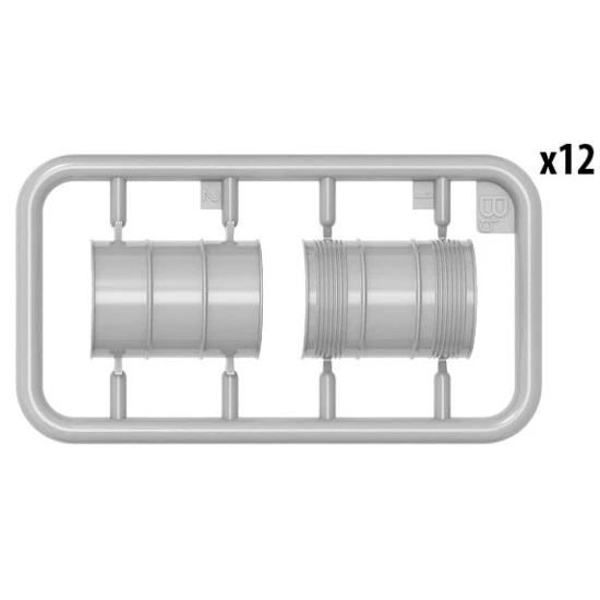 U.S Fuel Drums 55 Gals 1/35 Miniart 35592