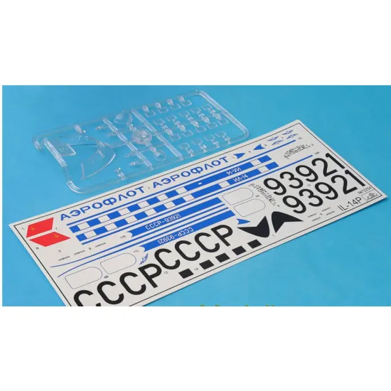 Amodel 72254 - 1/72 Ilyushin IL-14P Airplane Aircraft, scale plastic model kit