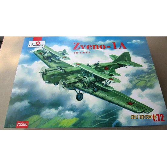 Amodel 72290 - 1/72 Zveno-1A TB-1 & I-5 Soviet air tactical scale model kit