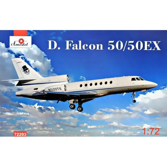 Amodel 72293 - 1/72 Dassault Falcon 50/50EX Aircraft, scale plastic model kit Amodel 72293 - 1/72 Dassault Falcon 50/50EX Aircraft, scale plastic model kit