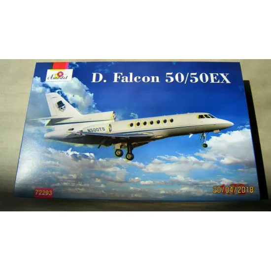 Amodel 72293 - 1/72 Dassault Falcon 50/50EX Aircraft, scale plastic model kit Amodel 72293 - 1/72 Dassault Falcon 50/50EX Aircraft, scale plastic model kit
