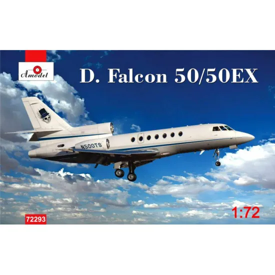 Amodel 72293 - 1/72 Dassault Falcon 50/50EX Aircraft, scale plastic model kit Amodel 72293 - 1/72 Dassault Falcon 50/50EX Aircraft, scale plastic model kit