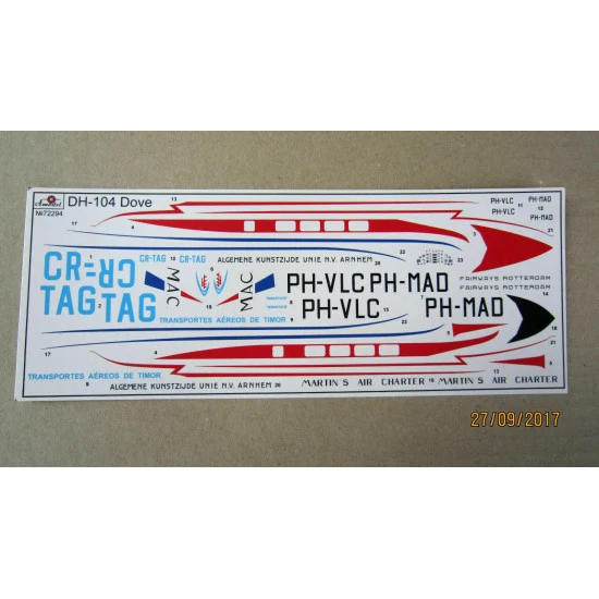 Amodel 72294 - 1/72 'Dove' British Civilian Aircraft (PE parts) scale model kit