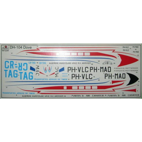 Amodel 72294 - 1/72 'Dove' British Civilian Aircraft (PE parts) scale model kit