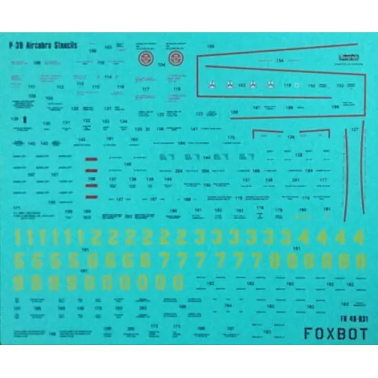 Foxbot 48-021 - 1/48 Red Snake Soviet P-39 Airacobras and Stencils Part 1