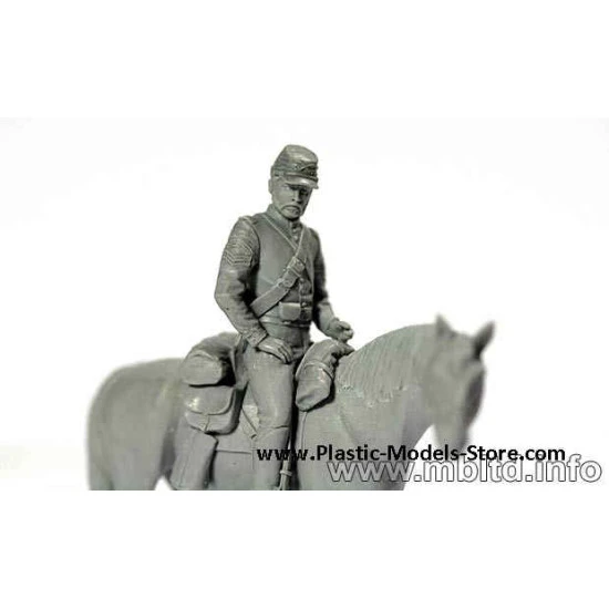 U.S. Civil War Series Yankee Scout and Tracker 2 horses 2 figures 1/35 Master Box 3549