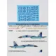 Us Stock Foxbot 48-025 - 1/48 Decals Numbers For Sukhoi Su-27s, Ukrainian Air Forces