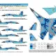 Us Stock Foxbot 48-025 - 1/48 Decals Numbers For Sukhoi Su-27s, Ukrainian Air Forces
