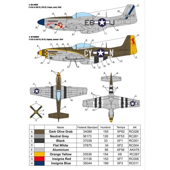 Foxbot 48-060 - 1/48 North American P-51 Mustang Nose art, Part 1 Decals scale Foxbot 48-060 - 1/48 North American P-51 Mustang Nose art, Part 1 Decals scale