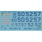 Foxbot 48-037 - 1/48 Decals for Sukhoi SU-27 with Name Accessories for Military