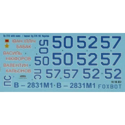 Foxbot 48-037 - 1/48 Decals for Sukhoi SU-27 with Name Accessories for Military