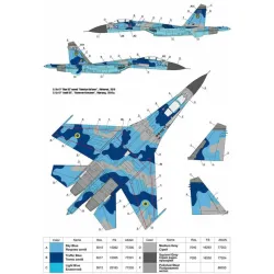 Us Stock Foxbot 48-037 - 1/48 Decals For Sukhoi Su-27 With Name Accessories For Military