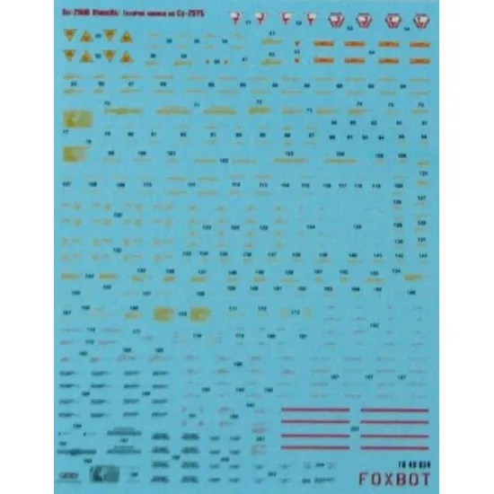 Foxbot 48-041T - 1/48 Digital Rooks SU-25UB Ukrainian Air Forces and Stencils
