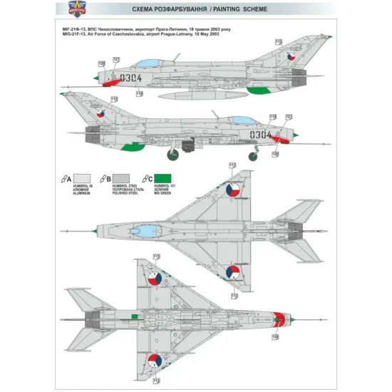 Us Stock Mig-21f-13 Supersonic Jet Fighter 1/72 Modelsvit 72042